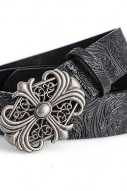 Goth Metal Cross Belt