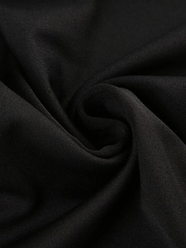 Goth Ruched Flower Flare Pants