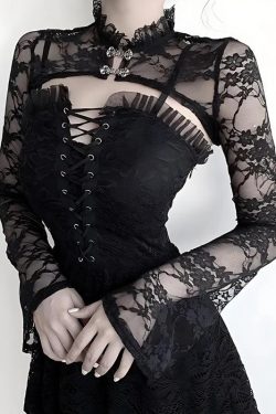 Goth Sheer Lace Bolero