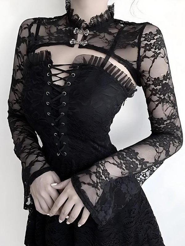 Goth Sheer Lace Bolero