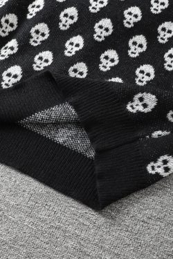 Goth Skull Pullover Sweater