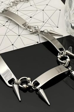 Goth Spiked Metal Choker