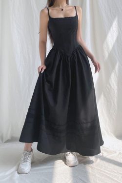 Goth Strap Maxi Dress