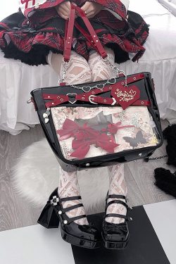 Gothic Black Large Capacity Tote Ita Bag