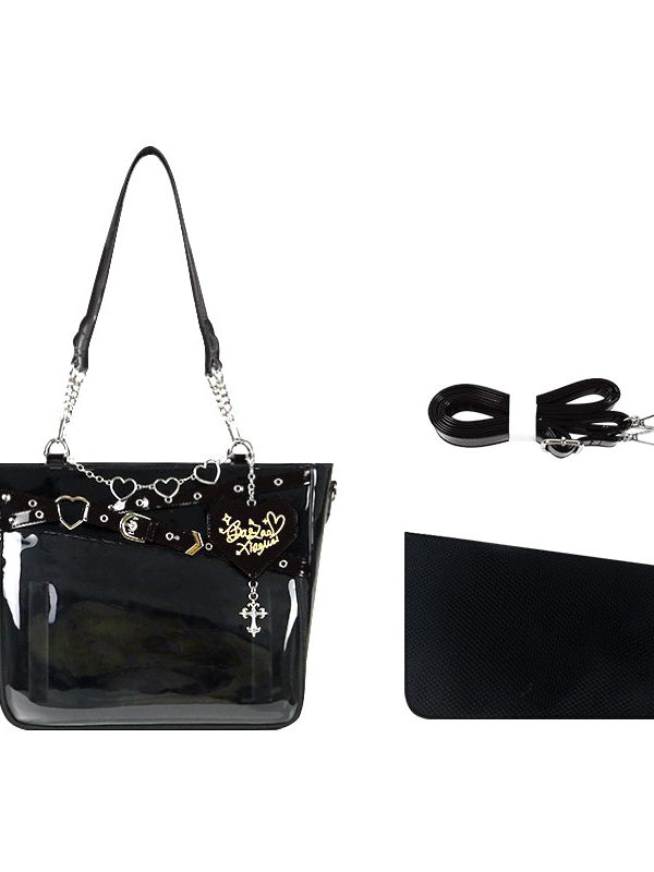 Gothic Black Large Capacity Tote Ita Bag