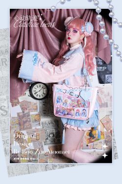 Gothic Black Large Capacity Tote Ita Bag