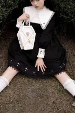 Gothic Coffin Ita Bag – Lolita Halloween Crossbody Handbag