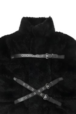 Gothic Faux Fur Fluffy Long Jacket