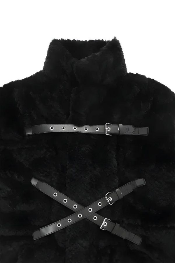 Gothic Faux Fur Fluffy Long Jacket