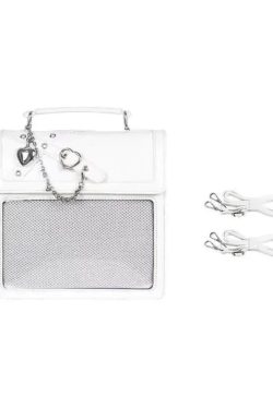 Gothic Ita Backpack – Kawaii Lolita Bag with Transparent Pin Display