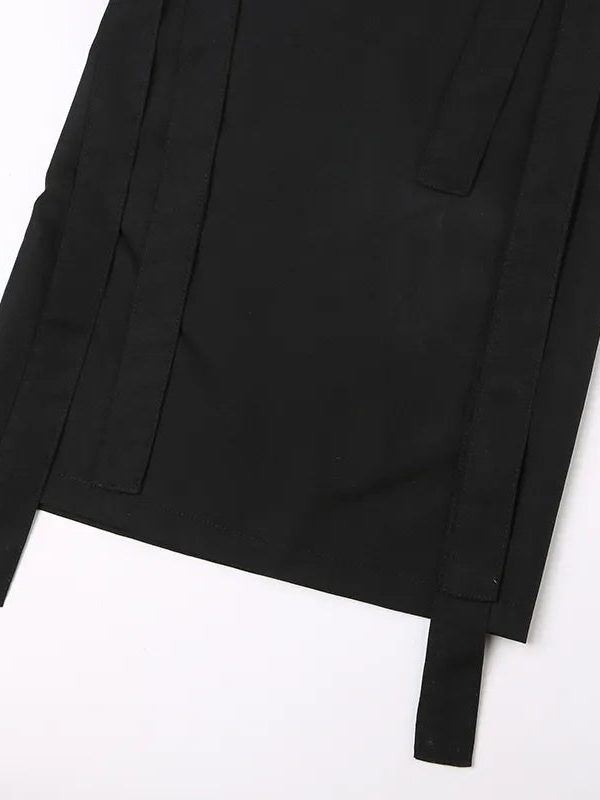 Gothic Lace Up Flare Pants