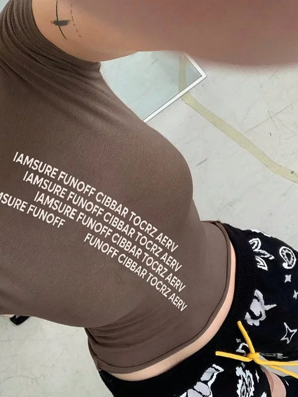 Graphic Printed Slim Fit Top