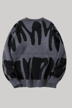 Graphic Pullover Sweater