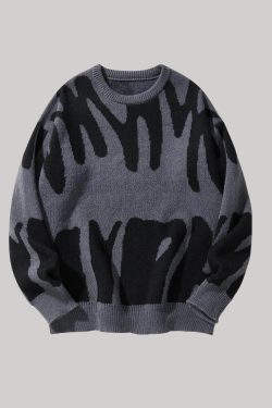 Graphic Pullover Sweater