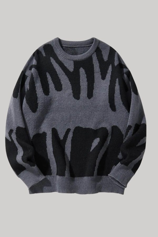 Graphic Pullover Sweater