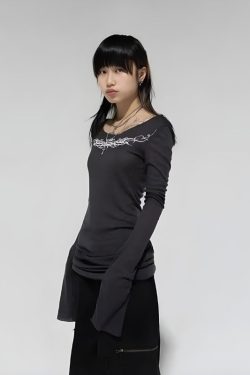 Grunge Barbed Wire Top