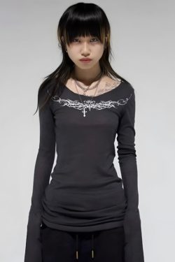 Grunge Barbed Wire Top