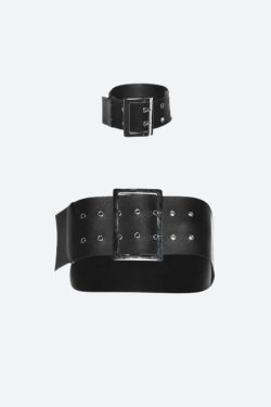 Grunge Belt Crop Top