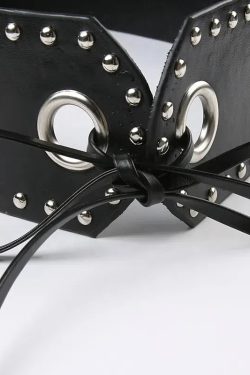 Grunge Belted Extra Mini Skirt