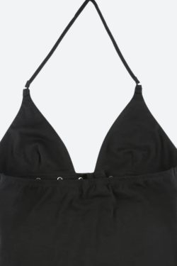 Grunge Belted Halter Neck Top