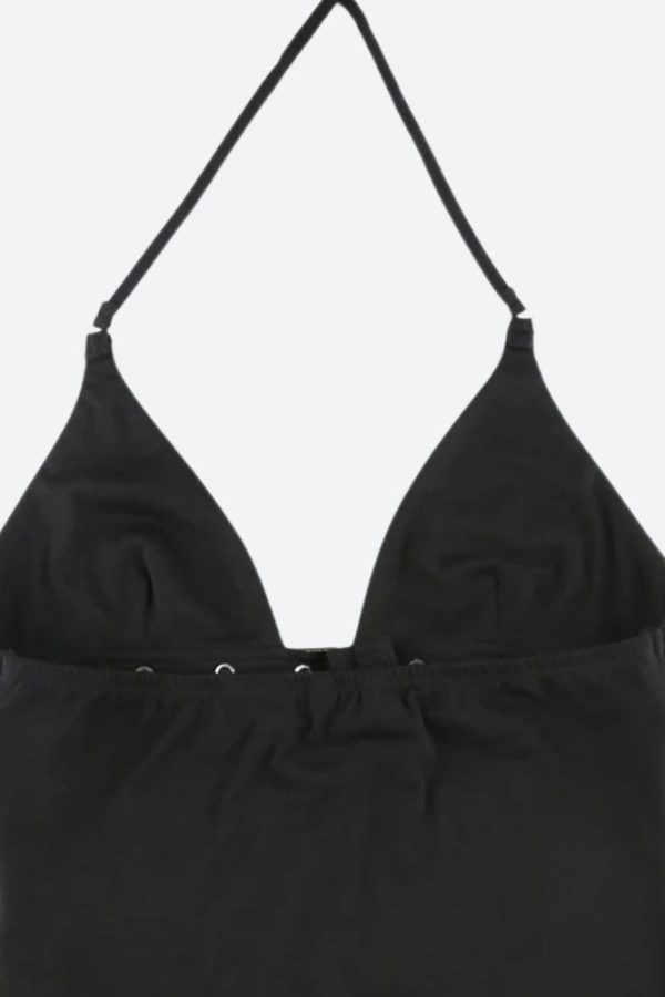 Grunge Belted Halter Neck Top