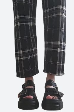 Grunge Belted Platform Sandals