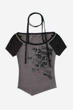 Grunge Boat Neck Tee