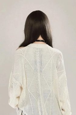 Grunge Butterfly Sweater