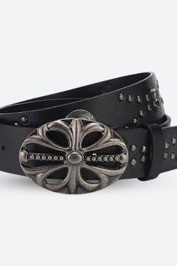 Grunge Cross Buckle Belt