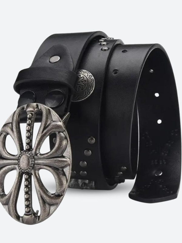 Grunge Cross Buckle Belt