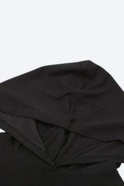 Grunge Cut Out Hooded Top