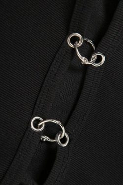 Grunge Cut Out Hooded Top