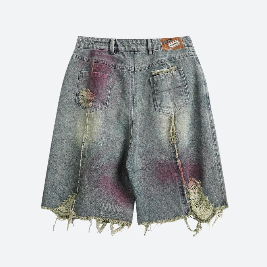 Grunge Distressed Denim Shorts Grunge Distressed Denim Shorts