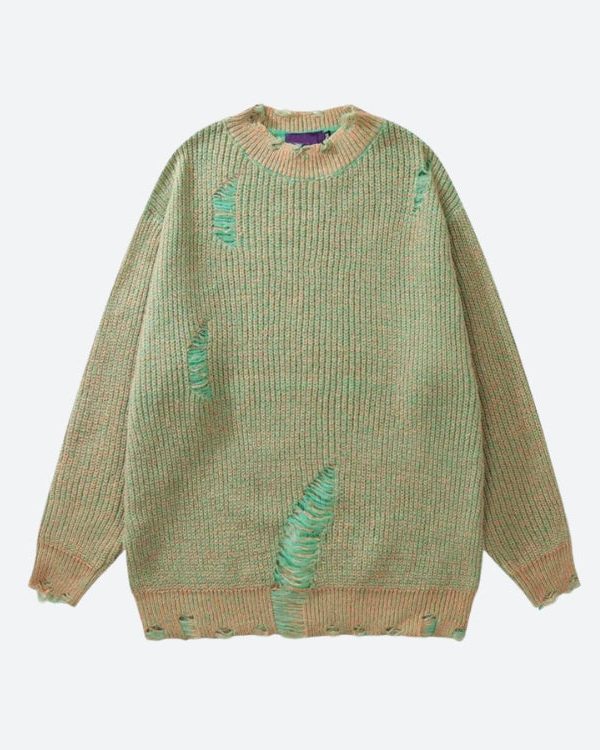 Grunge Distressed Knitted Sweater