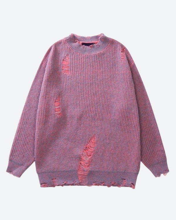 Grunge Distressed Knitted Sweater
