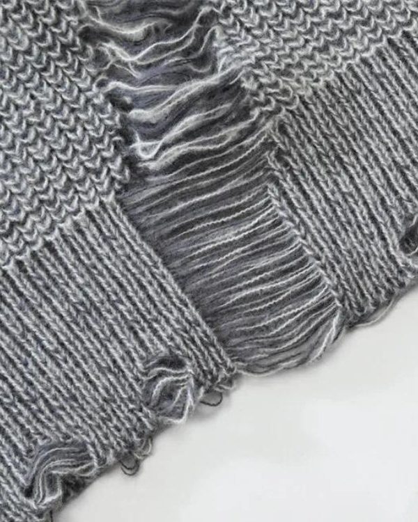 Grunge Distressed Knitted Sweater