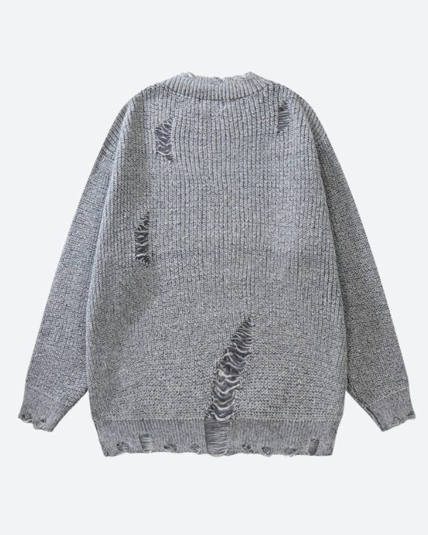 Grunge Distressed Knitted Sweater