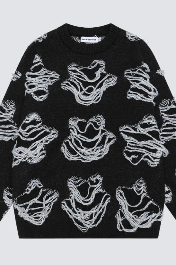 Grunge Distressed Sweater