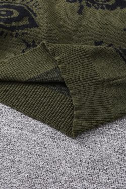 Grunge Eye Pattern Sweater