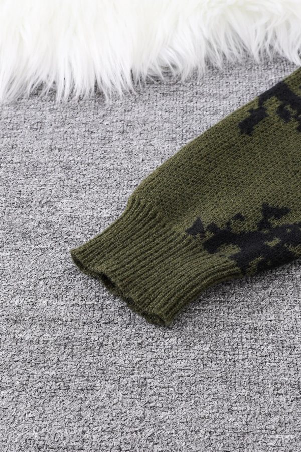 Grunge Eye Pattern Sweater