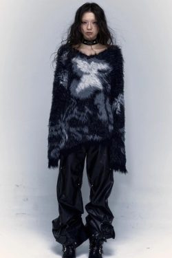 Grunge Fuzzy Sweater
