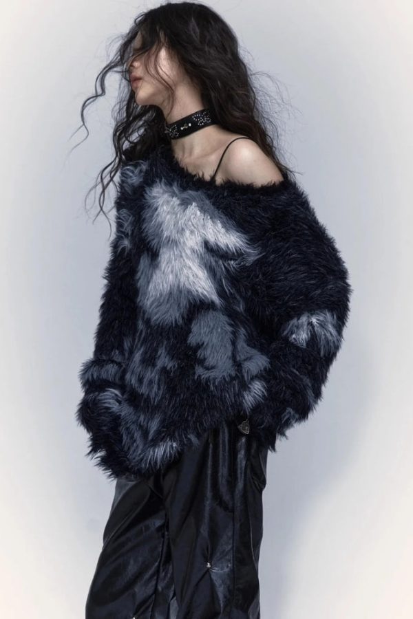 Grunge Fuzzy Sweater