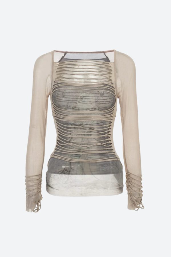 Grunge Layered Sheer Top