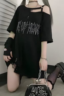 Grunge Make Up Heart Long Tee