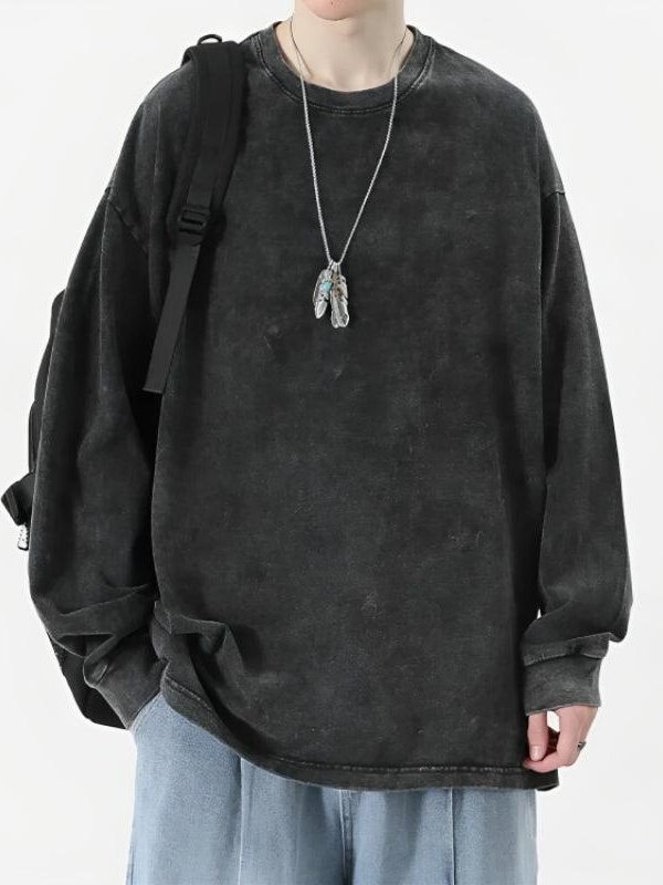 Grunge Oversized Distressed Basic Tee