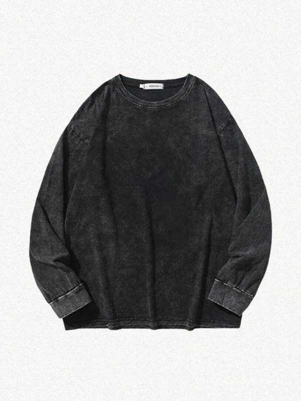 Grunge Oversized Distressed Basic Tee