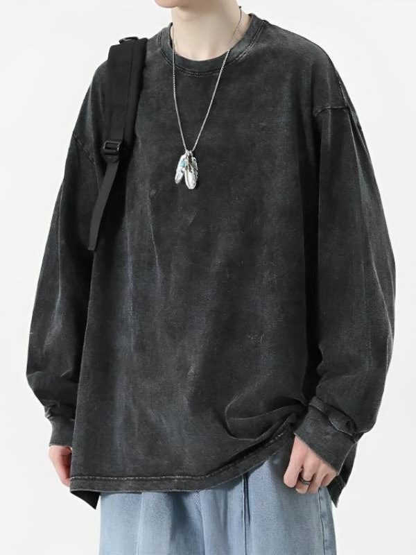 Grunge Oversized Distressed Basic Tee