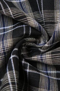 Grunge Plaid Asymmetric Mini Skirt