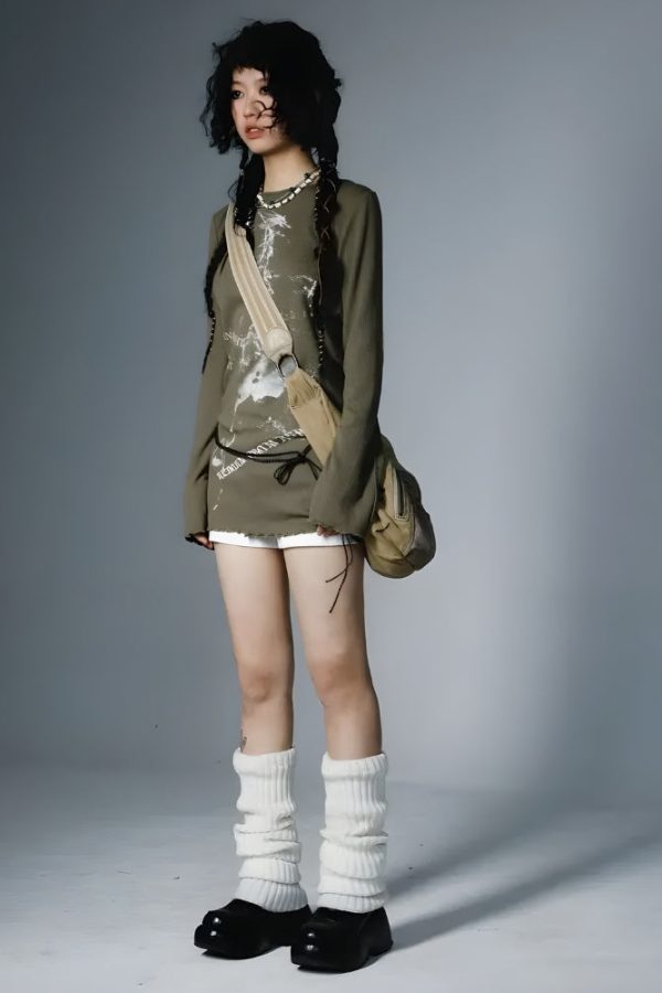 Grunge Rope Belted Top