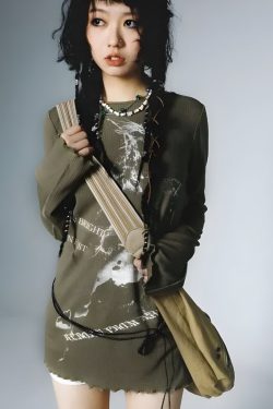 Grunge Rope Belted Top